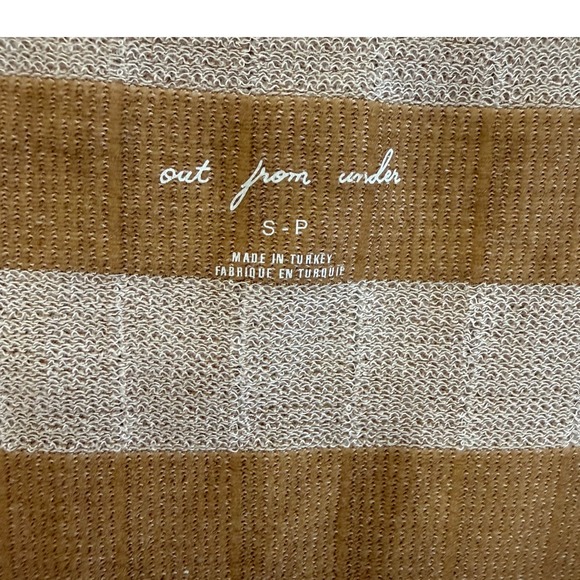 Out From Under Women's Orla Striped Square Neck Baby T-shirt Size Small - Picture 5 of 5